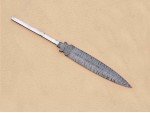 Twisted Damascus Steel Custom Made 2 Edged Dagger Blade Blank