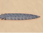 Twisted Damascus Steel Custom Made 2 Edged Dagger Blade Blank