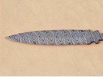 Twisted Damascus Steel Custom Made 2 Edged Dagger Blade Blank