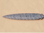 Twisted Damascus Steel Custom Made 2 Edged Dagger Blade Blank