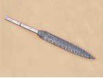 Twisted Damascus Steel Custom Made 2 Edged Dagger Blade Blank