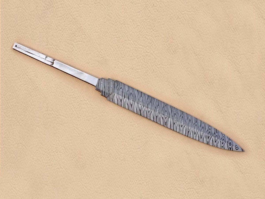 Twisted Damascus Steel Custom Made 2 Edged Dagger Blade Blank