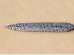 Twisted Damascus Steel Custom Made 2 Edged Dagger Blade Blank