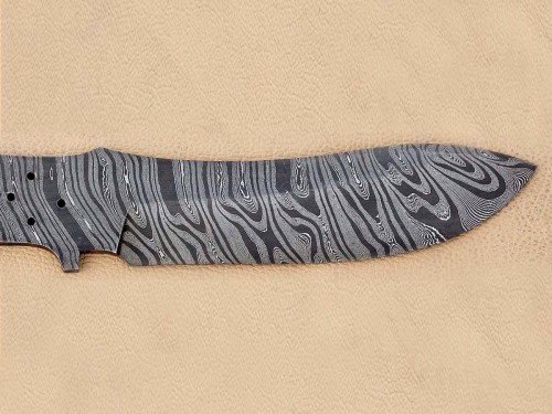 Custom Made Damascus Steel Hunting Knives Blade Blank