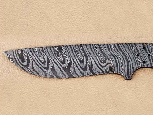 Custom Made Damascus Steel Hunting Knives Blade Blank