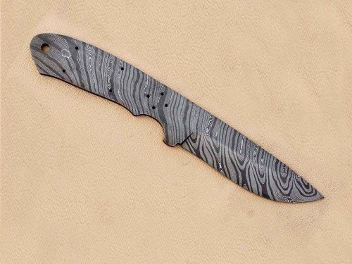 Custom Made Damascus Steel Hunting Knives Blade Blank