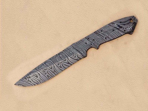 Custom Made Damascus Steel Hunting Knives Blade Blank