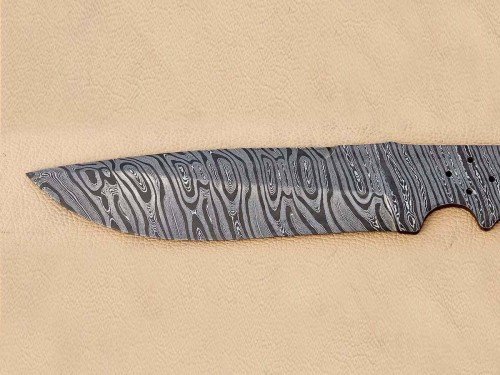 Custom Made Damascus Steel Hunting Knives Blade Blank