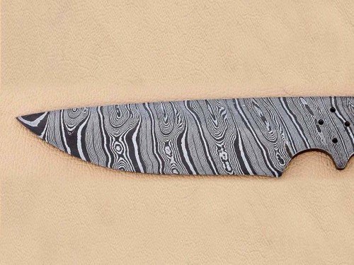 Custom Made Damascus Steel Hunting Knives Blade Blank