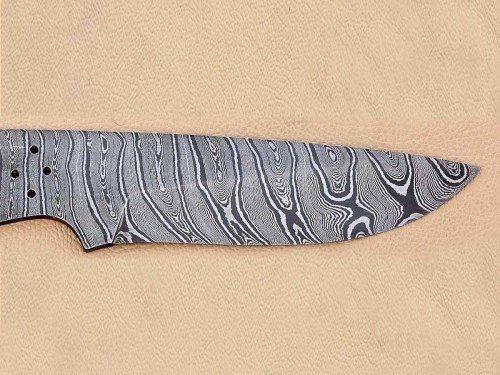 Custom Made Damascus Steel Hunting Knives Blade Blank