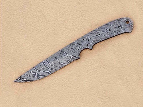 Custom Made Damascus Steel Hunting Knives Blade Blank