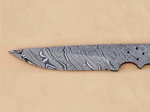 Custom Made Damascus Steel Hunting Knives Blade Blank