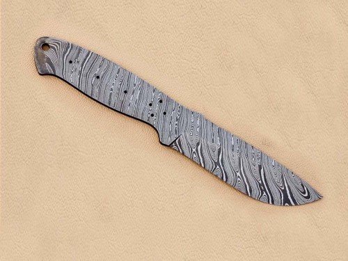 Custom Made Damascus Steel Hunting Knives Blade Blank