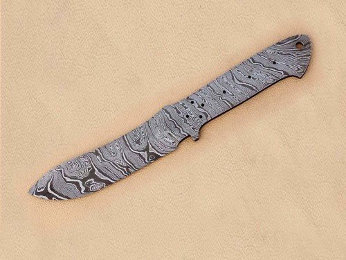 Custom Made Damascus Steel Hunting Knives Blade Blank