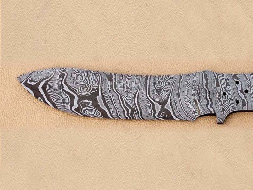 Custom Made Damascus Steel Hunting Knives Blade Blank