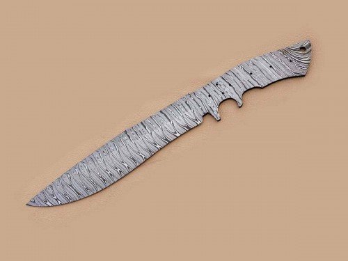 Custom made Damascus Steel Sub Hilt Fighter Bowie Knife Blade Blank