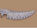 Custom made Damascus Steel Sub Hilt Skinner Knife Blade Blank