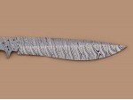 Custom made Damascus Steel Sub Hilt Recurve Bowie Knife Blade Blank