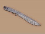 Custom made Damascus Steel Sub Hilt Recurve Bowie Knife Blade Blank