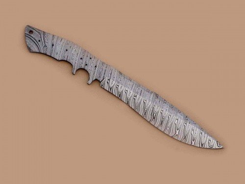 Custom made Damascus Steel Sub Hilt Fighter Bowie Knife Blade Blank