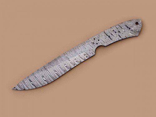 Custom made Damascus Steel Sub Hilt Fighter Bowie Knife Blade Blank