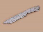 Custom made Damascus Steel Sub Hilt Skinner Knife Blade Blank