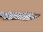 Custom made Damascus Steel Sub Hilt Skinner Knife Blade Blank