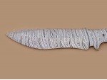 Custom made Damascus Steel Sub Hilt Skinner Knife Blade Blank