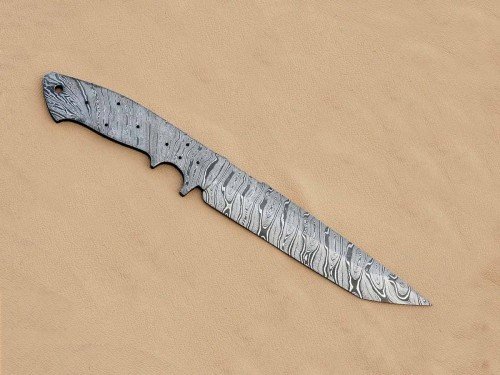 Custom Made Damascus Steel Tactical TANTO Knife Blade Blank